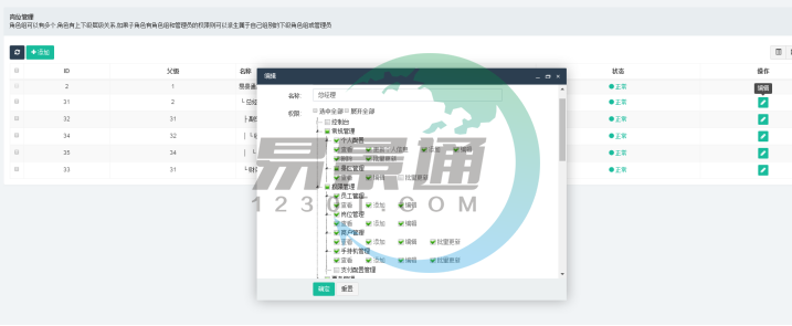 易景通景区票务系统：权限管理